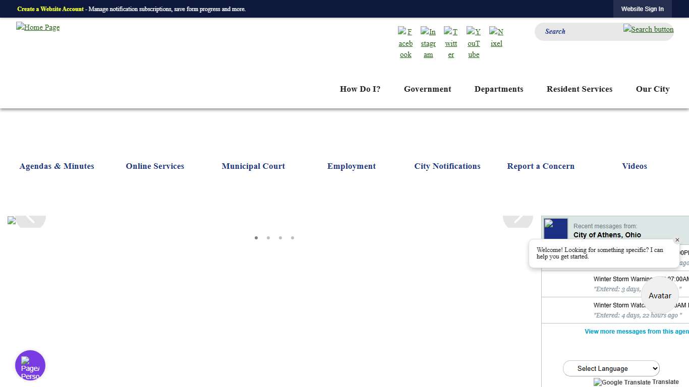 Athens, OH - Official Website Official Website