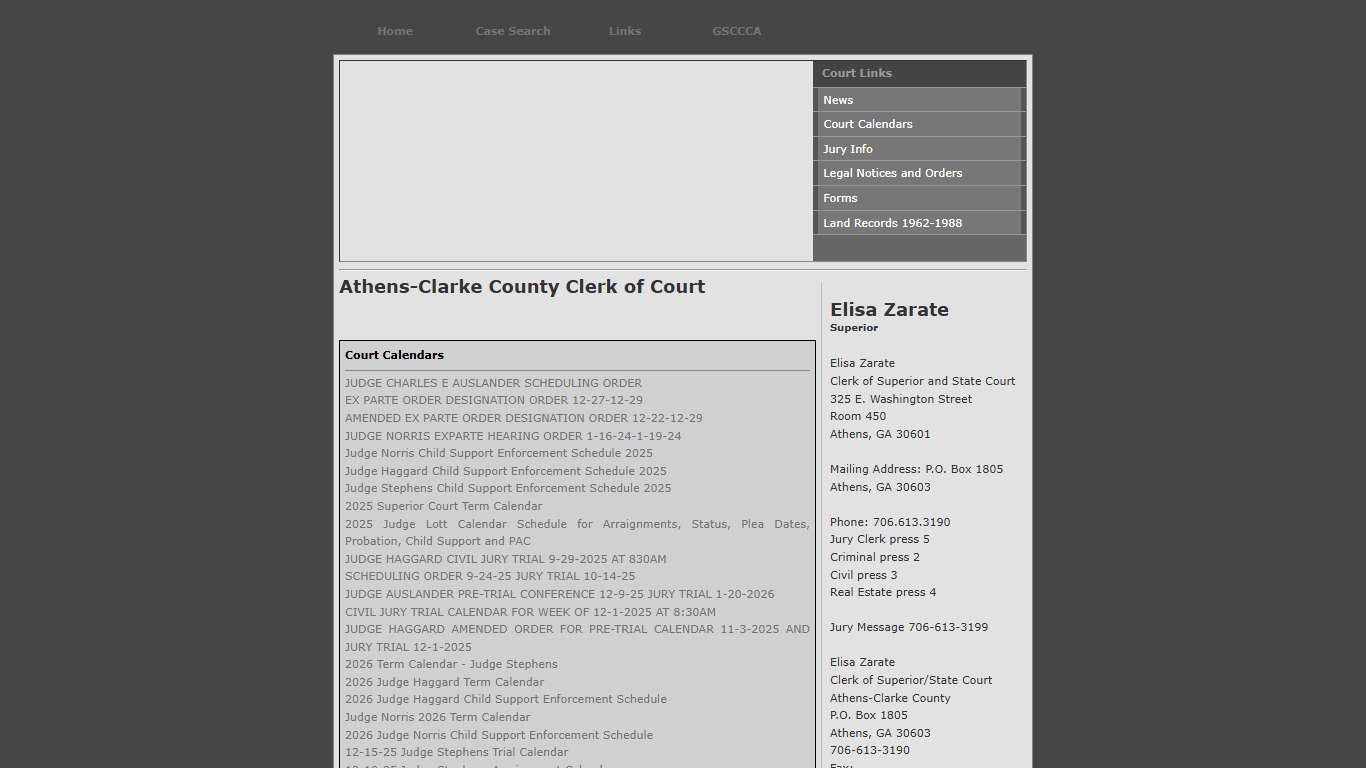 Athens-Clarke County Clerk of Court